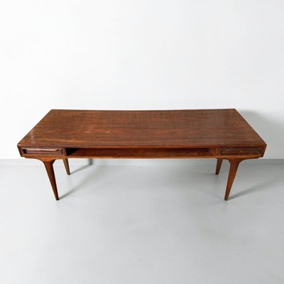 Johannes Andersen coffee table with two drawers. Made of teak