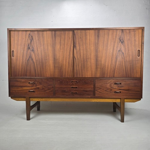Front of Danish teak sideboard
