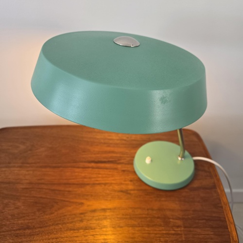 Bauhaus‑inspired 1960s desk lamp from VEB Narva Leuchtenbau