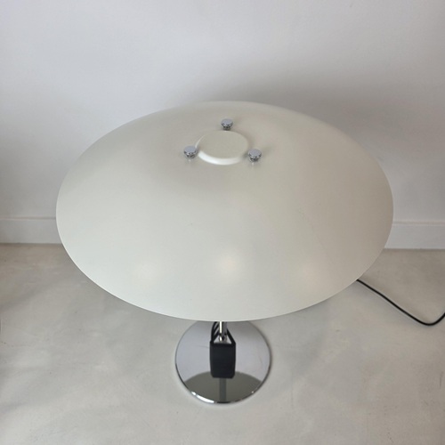 showing top of an authentic vintage Louis Poulsen PH 4/3 table lamp designed by Poul Henningsen, classic Danish modern lighting from Denmark